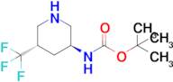 tert-Butyl ((3S,5S)-5-(trifluoromethyl)piperidin-3-yl)carbamate