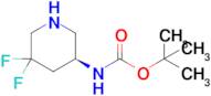 tert-Butyl (S)-(5,5-difluoropiperidin-3-yl)carbamate