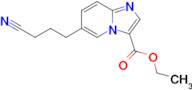 Ethyl 6-(3-cyanopropyl)imidazo[1,2-a]pyridine-3-carboxylate