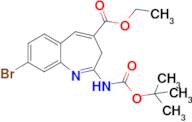 Ethyl 8-bromo-2-((tert-butoxycarbonyl)amino)-3H-benzo[b]azepine-4-carboxylate