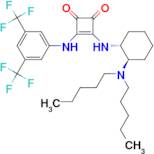 3-[[3,5-Bis(trifluoromethyl)phenyl]amino]-4-[[(1R,2R)-2-(dipentylamino)cyclohexyl]amino]-3-cyclobutene-1,2-dione