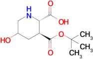 (2S,3S)-3-(tert-Butoxycarbonyl)-5-hydroxypiperidine-2-carboxylic acid