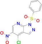 4-Chloro-5-nitro-1-(phenylsulfonyl)-1H-pyrazolo[3,4-b]pyridine