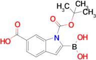 2-Borono-1-(tert-butoxycarbonyl)-1H-indole-6-carboxylic acid