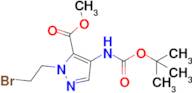 Methyl 1-(2-bromoethyl)-4-((tert-butoxycarbonyl)amino)-1H-pyrazole-5-carboxylate