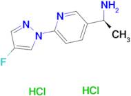 (S)-1-(6-(4-Fluoro-1H-pyrazol-1-yl)pyridin-3-yl)ethanamine dihydrochloride