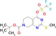 tert-Butyl 2-(methylthio)-4-(((trifluoromethyl)sulfonyl)oxy)-5,8-dihydropyrido[3,4-d]pyrimidine-...