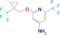 2-(Trifluoromethyl)-6-((1-(trifluoromethyl)cyclopropyl)methoxy)pyridin-4-amine