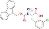 (S)-2-((((9H-Fluoren-9-yl)methoxy)carbonyl)(methyl)amino)-3-(3-chlorophenyl)propanoic acid