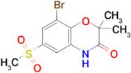 8-Bromo-2,2-dimethyl-6-(methylsulfonyl)-2H-benzo[b][1,4]oxazin-3(4H)-one