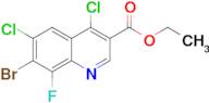 Ethyl 7-bromo-4,6-dichloro-8-fluoroquinoline-3-carboxylate