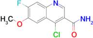 4-Chloro-7-fluoro-6-methoxyquinoline-3-carboxamide