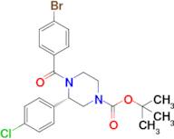(S)-Tert-butyl 4-(4-bromobenzoyl)-3-(4-chlorophenyl)piperazine-1-carboxylate