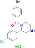 (S)-(4-Bromophenyl)(2-(4-chlorophenyl)piperazin-1-yl)methanone hydrochloride