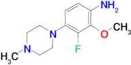 3-Fluoro-2-methoxy-4-(4-methylpiperazin-1-yl)aniline