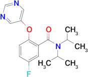 5-Fluoro-N,N-diisopropyl-2-(pyrimidin-5-yloxy)benzamide