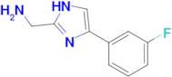 1-[4-(3-fluorophenyl)-1H-imidazol-2-yl]methanamine