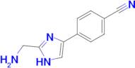 4-[2-(aminomethyl)-1H-imidazol-4-yl]benzonitrile