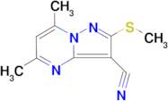 5,7-Dimethyl-2-(methylthio)pyrazolo[1,5-a]pyrimidine-3-carbonitrile