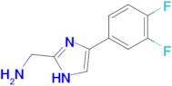 1-[4-(3,4-difluorophenyl)-1H-imidazol-2-yl]methanamine