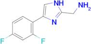 1-[4-(2,4-difluorophenyl)-1H-imidazol-2-yl]methanamine