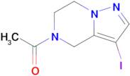 1-(3-Iodo-6,7-dihydropyrazolo[1,5-a]pyrazin-5(4H)-yl)ethan-1-one