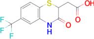 2-(3-Oxo-6-(trifluoromethyl)-3,4-dihydro-2H-benzo[b][1,4]thiazin-2-yl)acetic acid