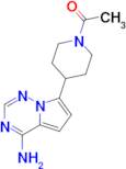 1-(4-(4-Aminopyrrolo[2,1-f][1,2,4]triazin-7-yl)piperidin-1-yl)ethan-1-one