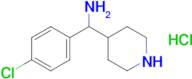 (4-Chlorophenyl)(piperidin-4-yl)methanamine hydrochloride