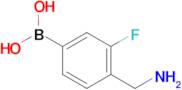 (4-(Aminomethyl)-3-fluorophenyl)boronic acid