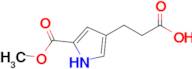 3-(5-(Methoxycarbonyl)-1H-pyrrol-3-yl)propanoic acid