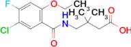 4-(5-Chloro-2-ethoxy-4-fluorobenzamido)-3,3-dimethylbutanoic acid