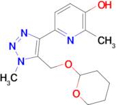 2-Methyl-6-(1-methyl-5-(((tetrahydro-2H-pyran-2-yl)oxy)methyl)-1H-1,2,3-triazol-4-yl)pyridin-3-ol