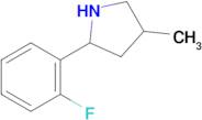 2-(2-Fluorophenyl)-4-methylpyrrolidine