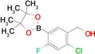 (2-Chloro-4-fluoro-5-(4,4,5,5-tetramethyl-1,3,2-dioxaborolan-2-yl)phenyl)methanol