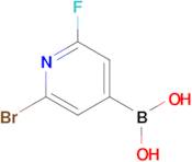 (2-Bromo-6-fluoropyridin-4-yl)boronic acid