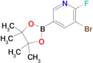 3-Bromo-2-fluoro-5-(4,4,5,5-tetramethyl-1,3,2-dioxaborolan-2-yl)pyridine