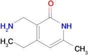 3-(Aminomethyl)-4-ethyl-6-methylpyridin-2(1H)-one