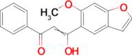 3-hydroxy-3-(6-methoxy-1-benzofuran-5-yl)-1-phenylprop-2-en-1-one