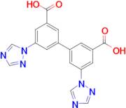 5,5'-Di(1H-1,2,4-triazol-1-yl)-[1,1'-biphenyl]-3,3'-dicarboxylic acid