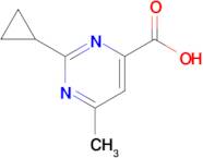 2-Cyclopropyl-6-methylpyrimidine-4-carboxylic acid