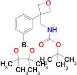 Tert-Butyl ((3-(3-(4,4,5,5-tetramethyl-1,3,2-dioxaborolan-2-yl)phenyl)oxetan-3-yl)methyl)carbamate