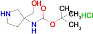 tert-Butyl (3-(hydroxymethyl)pyrrolidin-3-yl)carbamate hydrochloride