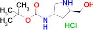 tert-Butyl ((3S,5R)-5-(hydroxymethyl)pyrrolidin-3-yl)carbamate hydrochloride