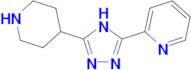 2-[5-(piperidin-4-yl)-4H-1,2,4-triazol-3-yl]pyridine