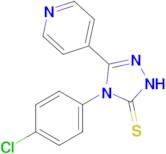 4-(4-chlorophenyl)-3-(pyridin-4-yl)-4,5-dihydro-1H-1,2,4-triazole-5-thione