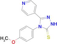 4-(4-methoxyphenyl)-3-(pyridin-4-yl)-4,5-dihydro-1H-1,2,4-triazole-5-thione