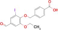 4-[(2-Ethoxy-4-formyl-6-iodophenoxy)methyl]benzoic acid