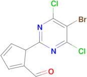 5-(5-Bromo-4,6-dichloropyrimidin-2-yl)cyclopenta-1,3-dienecarbaldehyde