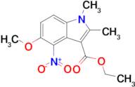 Ethyl 5-methoxy-1,2-dimethyl-4-nitro-1h-indole-3-carboxylate
